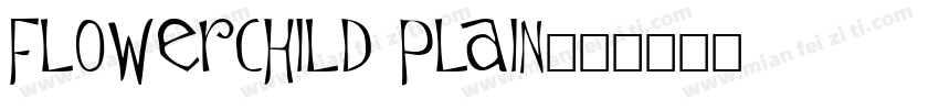 Flowerchild Plain字体转换